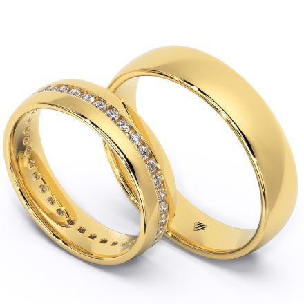 Wedding Rings VA68, Yellow 1