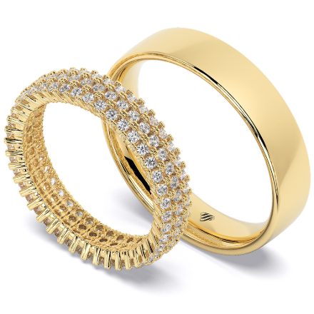 Wedding Rings VA72, Yellow 1