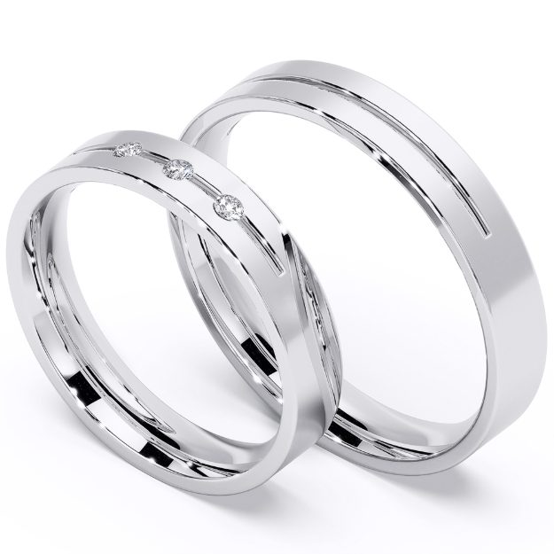 Wedding Rings VA77, 14K Yellow 1