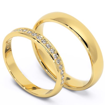 Wedding Rings VA91, Yellow 1