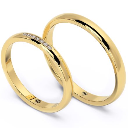 Wedding Rings VA96, Yellow 1
