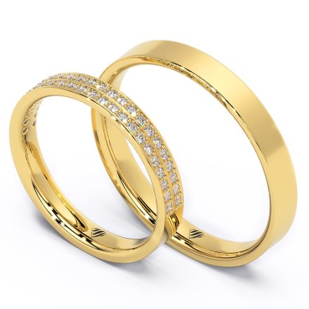 Wedding Rings VA95, Yellow 1