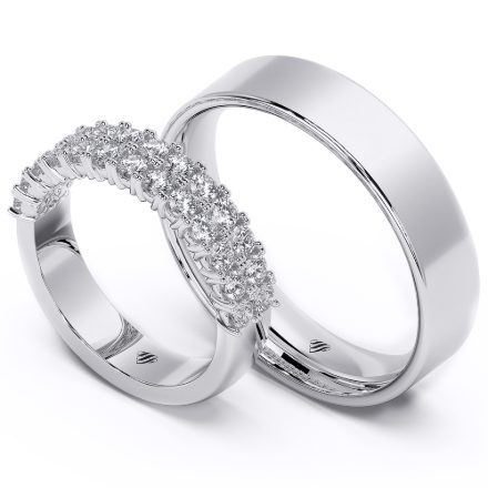 Wedding Rings VA99, White 1