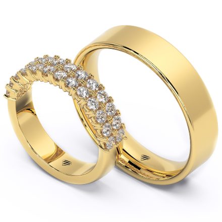 Wedding Rings VA99, Yellow 1