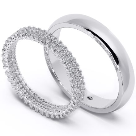 Wedding Rings VA72B, White 1