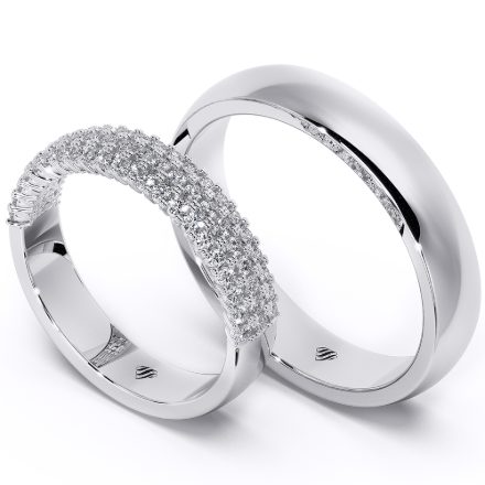 Wedding Rings VA72C, White 1