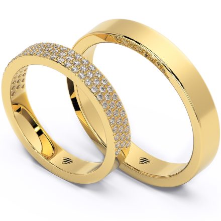 Wedding Rings VA98B, Yellow 1
