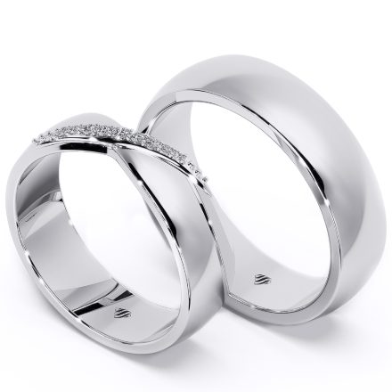 Wedding Rings VA102, White 1
