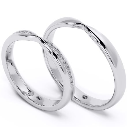 Wedding Rings VA104, White 1