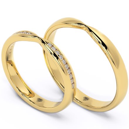Wedding Rings VA104, Yellow 1
