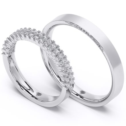 Wedding Rings VA72D, White 1