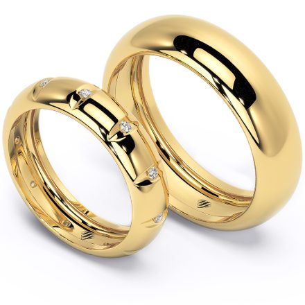 Wedding Rings VA107, Yellow 1