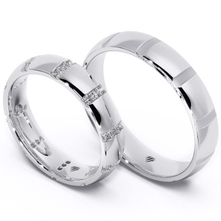 Wedding Rings VA108, White 1