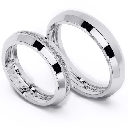 Wedding Rings VA106, White 1