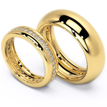 Wedding Rings VA109, Yellow 1