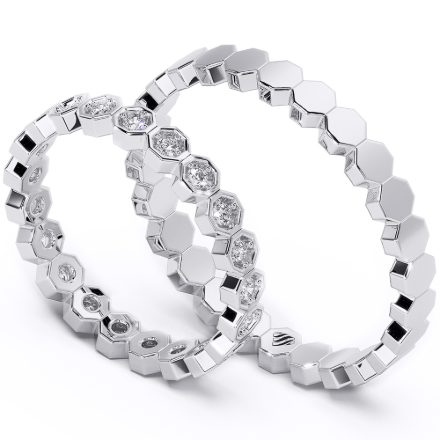 Wedding Rings VA110, White 1
