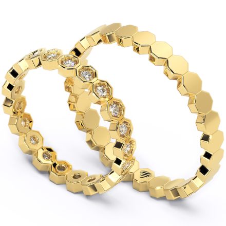 Wedding Rings VA110, Yellow 1