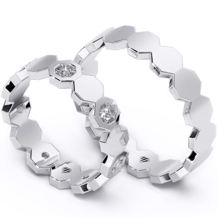 Wedding Rings VA110B, White 1