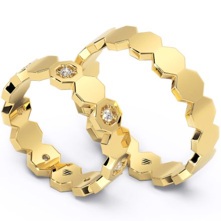 Wedding Rings VA110B, Yellow 1