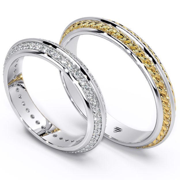 Set verighete VA112, 14K 1