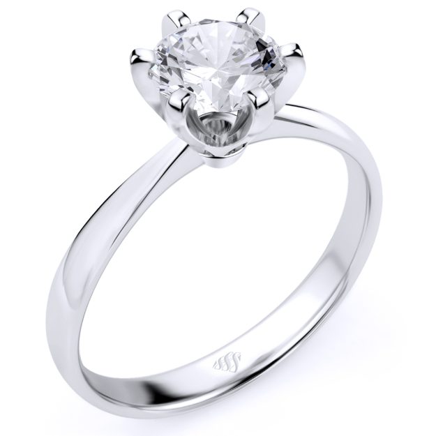 Inel AA251, 14K Alb 1