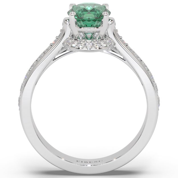 Inel AA406, 14K Alb 2