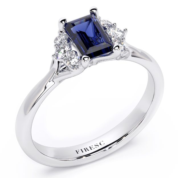 Inel AA429, 14K Alb 1