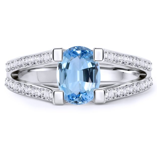 Ring AA133, 14K White 2