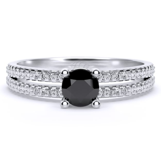 Inel AA49, 14K Alb 2