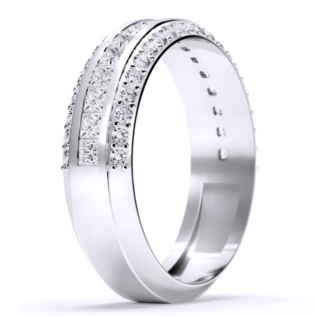Inel AA103, 14K Alb 3