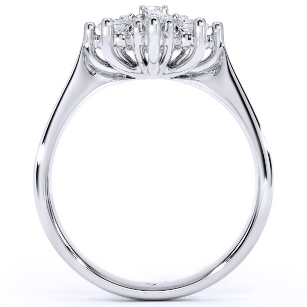 Inel AA145, 14K Alb 3
