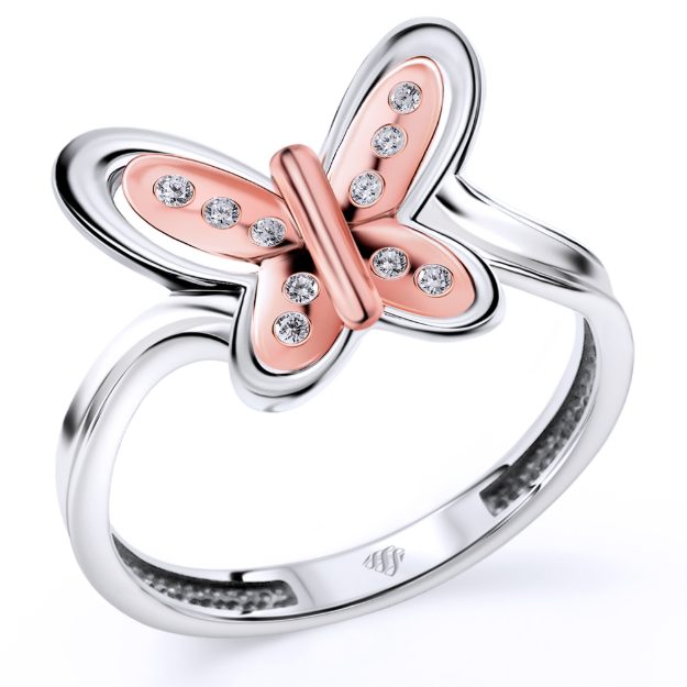 Inel AA82, 14K Alb 1