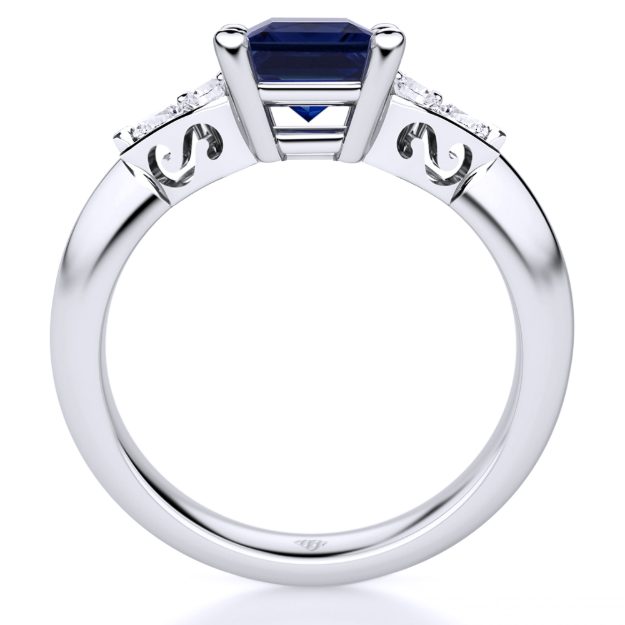 Inel AA164, 14K Alb 3