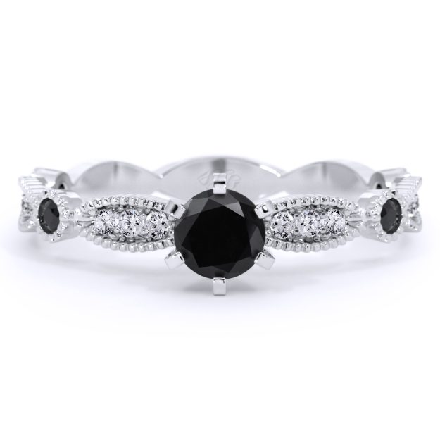 Inel AS03A, 14K Alb 2