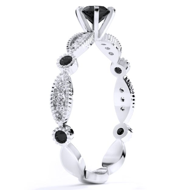 Inel AS03A, 14K Alb 3