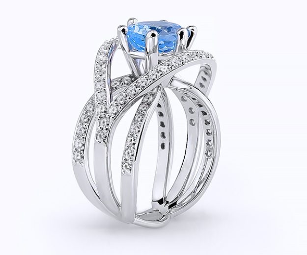 Inel AA53B, 14K Alb 3