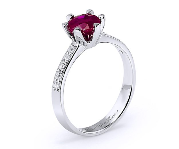 Inel AA169, 14K Alb 3