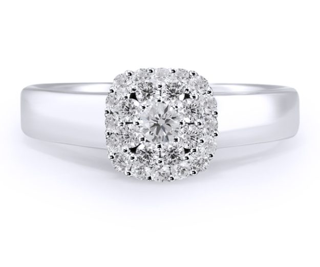 Inel AA296, 14K Alb 2