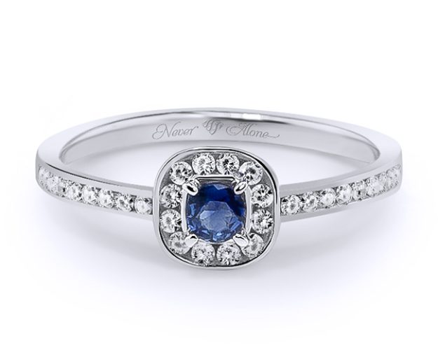 Inel AA210, 14K Alb 2