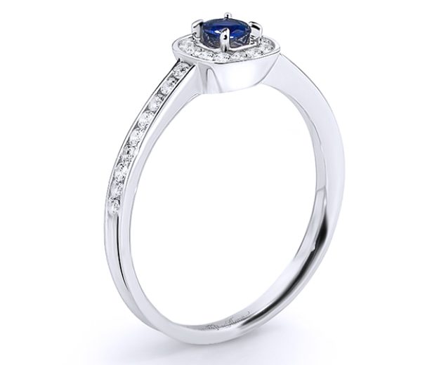 Inel AA210, 14K Alb 3