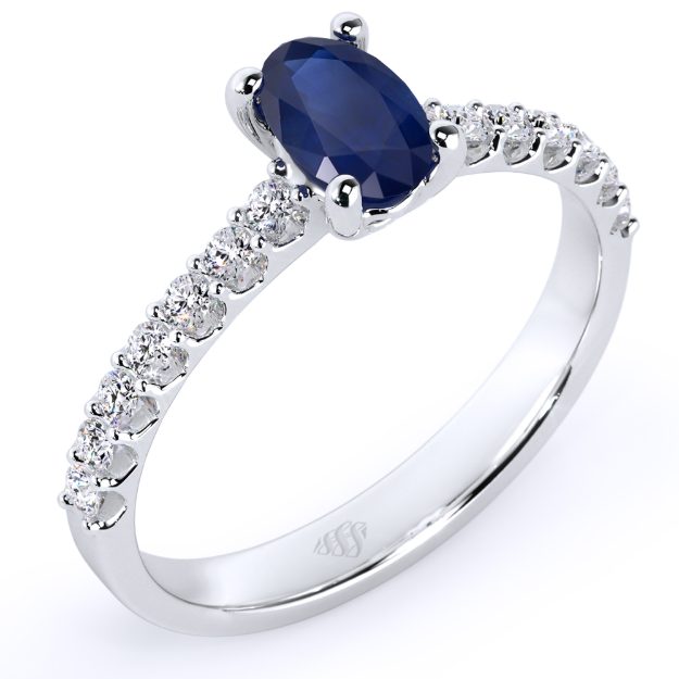 Inel AA265, 14K Alb 1
