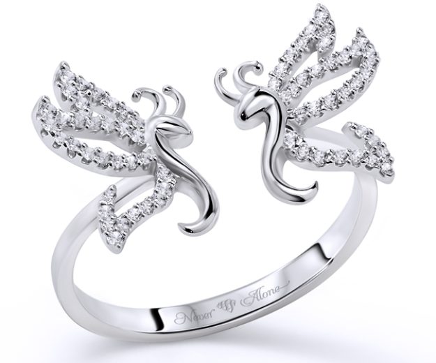 Inel AA370, 14K Alb 1