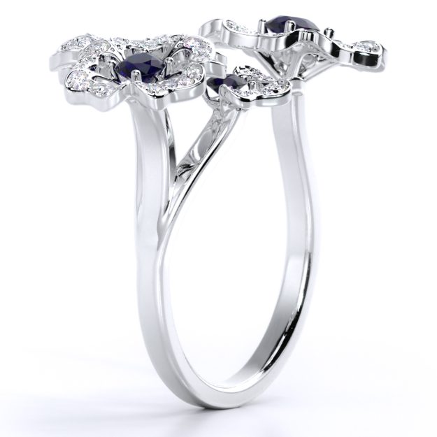Inel AA387, 14K Alb 3