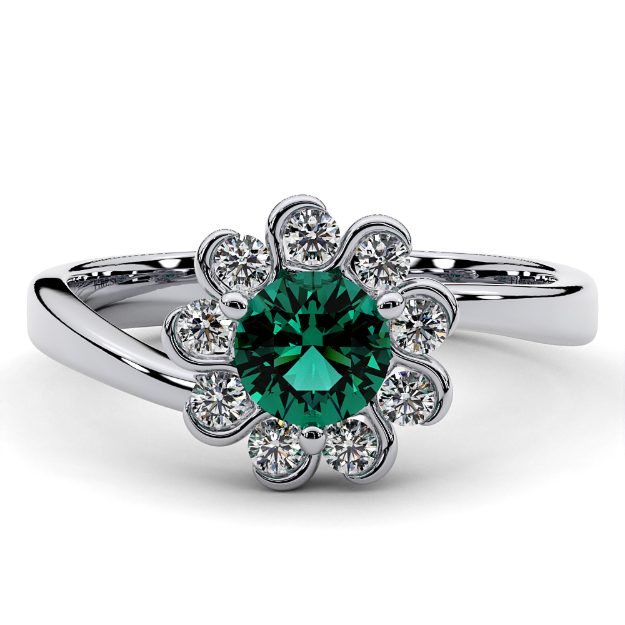 Inel AA393, 14K Alb 2