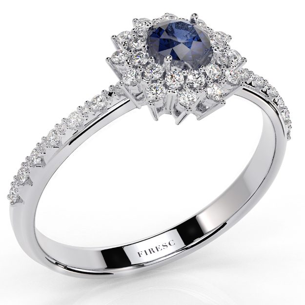 Inel AA369B, 14K Alb 1