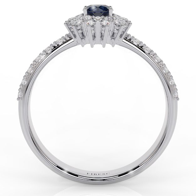 Inel AA369B, 14K Alb 2
