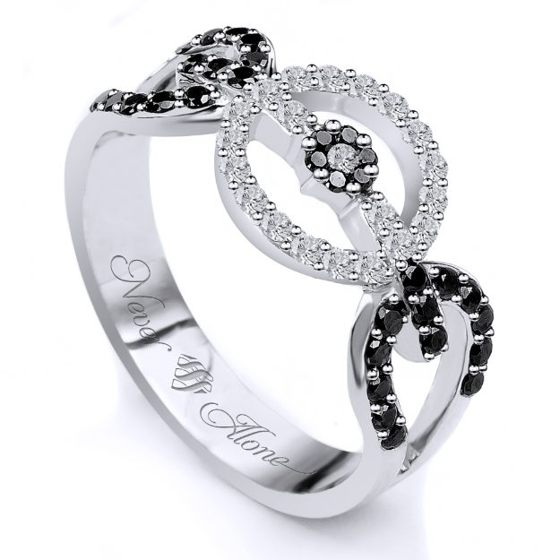 Inel AA140B, 14K Alb 1