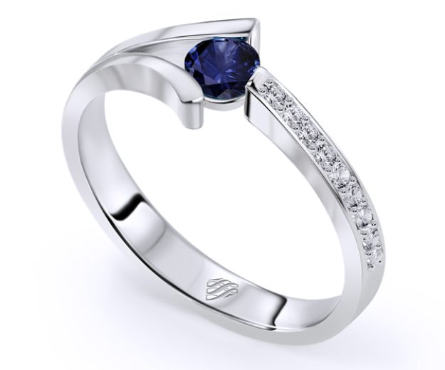 Inel AA171, 14K Alb 1