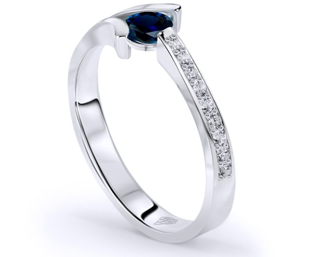 Inel AA171, 14K Alb 3