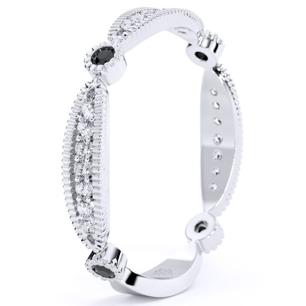 Inel AS03B, 14K Alb 3